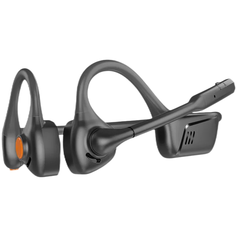 Open Ear Bluetooth 5.1 Headset Aptx HD/ LL Noise Canceling Microphone, Long 24H Wireless Headset  for Cellphone PC Laptop