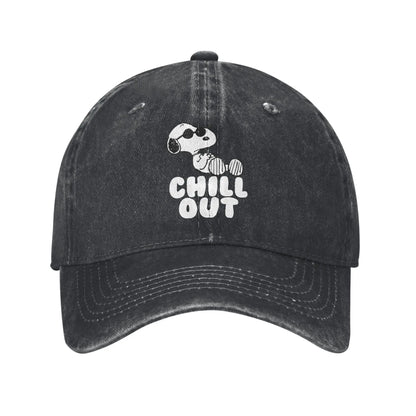 Sleeping Snoopy Baseball Caps Casual Distressed Washed  Snapback Cap Unisex Style Outdoor Summer Adjustable Caps Hat