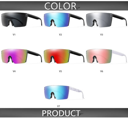 3 Pairs Fishing Sunglasses Men and Women Square Oversize Windproof Shades with UV Protection for Outdoor Cycling Hiking