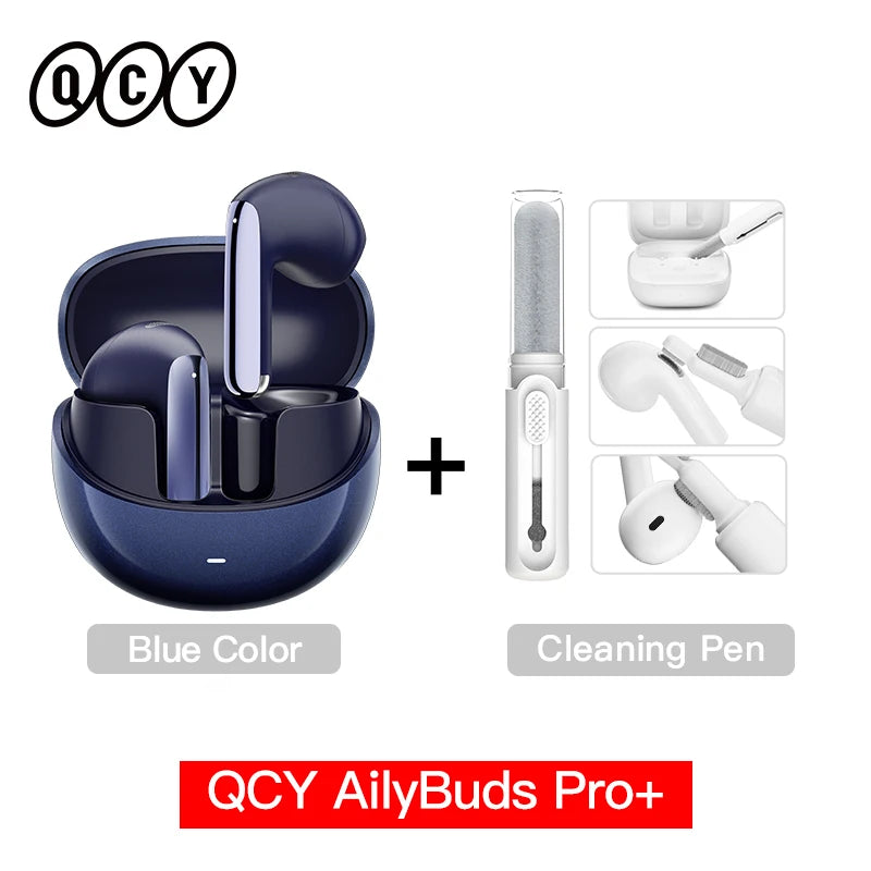 QCY HT10 AilyBuds Pro+ ANC Wireless Earbuds – Hi-Res LDAC Bluetooth 5.3 Earbuds, 6 Mic AI HD Call, Adaptive Noise Cancelling TWS Earphones with Multipoint Connection