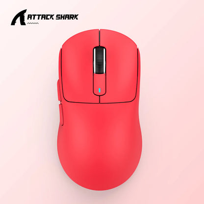 ATTACK SHARK X3 Three-mode Mouse 1K Hz,X3Pro Bluetooth Wireless Mouse 4K Hz Lightweight,PAW3395,650IPS Mobile Speed