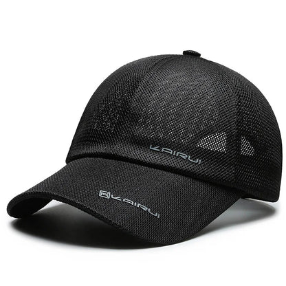 KAIRUI Breathable Full Mesh Hat Men's Trendy Baseball Hat Hip Hop Hat Women's Outdoor Leisure Sports Sunshade Hat Decorative Hat