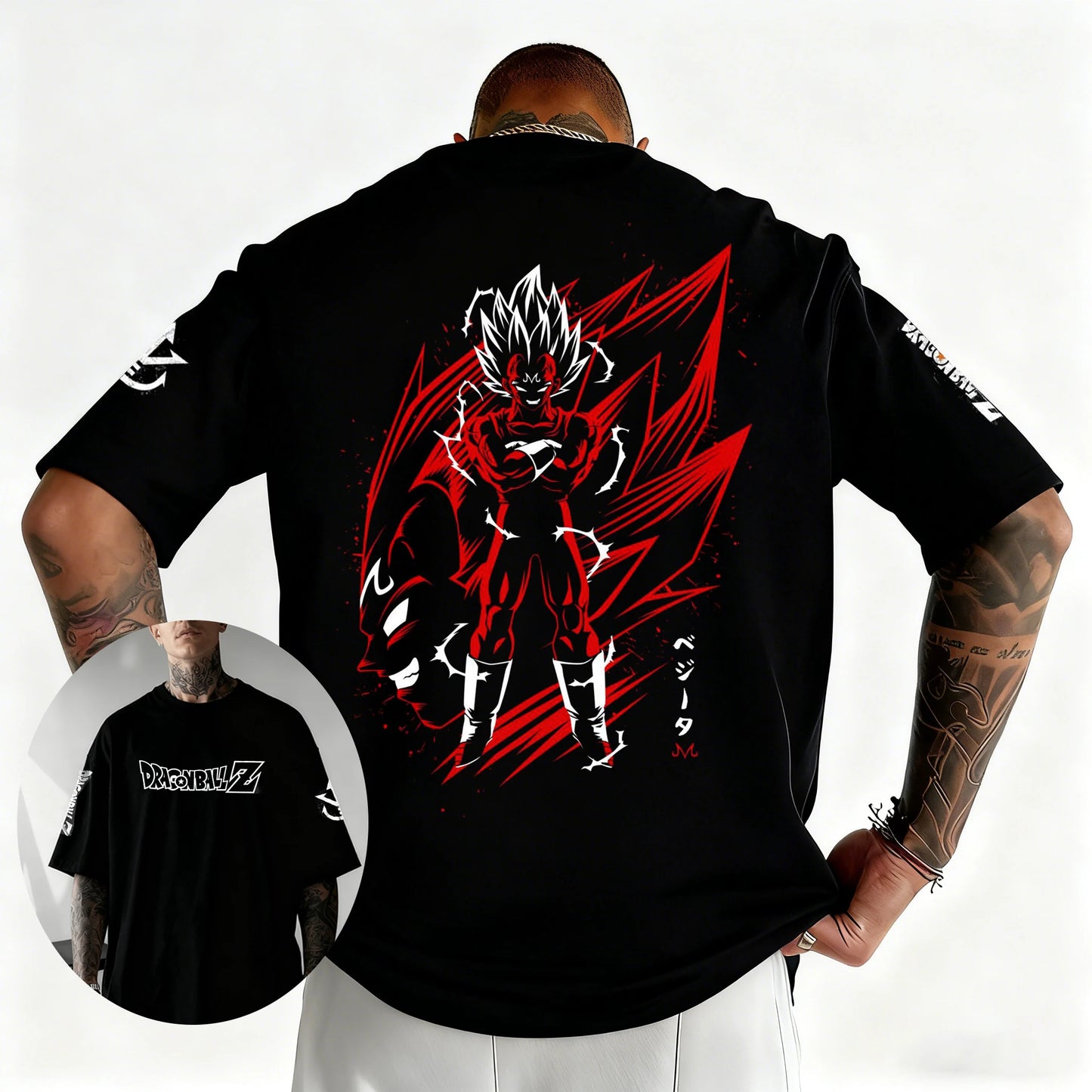 Dragon Ball Japanese Anime Printed Men's T-Shirt Majin Buu Boys Children Harajuku Short Sleeve Kids Goku T-shirt Summer Clothing