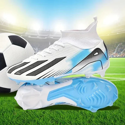 Fotbollsskor för män, New TF, sneakers för konstgräs och turf, ultralätta herrfotbollsskor, bekväma ankelhöga fotbollsskor för futsal och snabbt spel