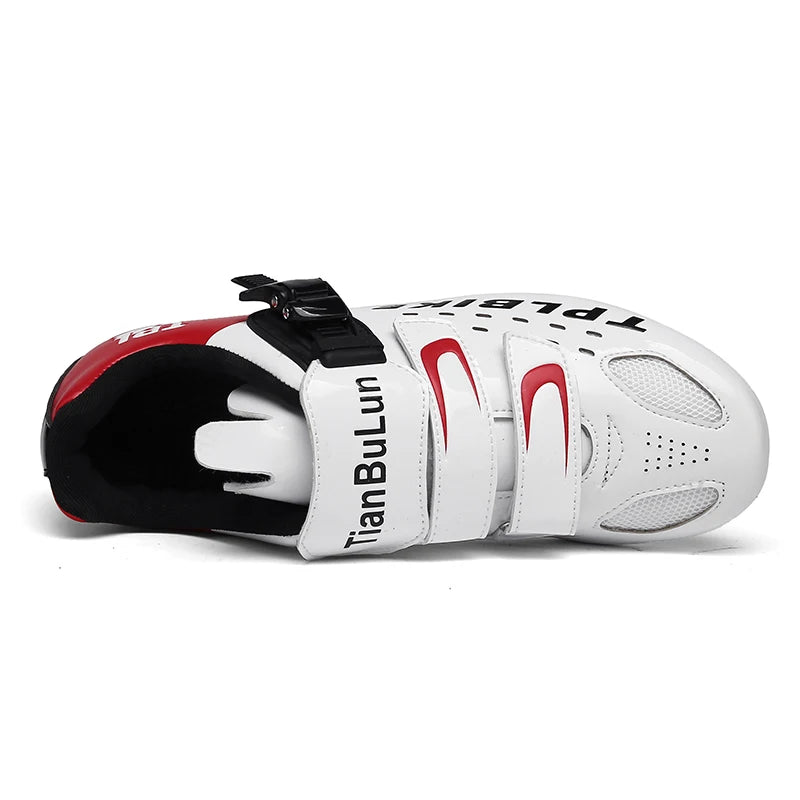 New Men’s and Women’s Bicycle Shoes Outdoor Cycling Shoes with Three Functional Soles Professional Training Shoes