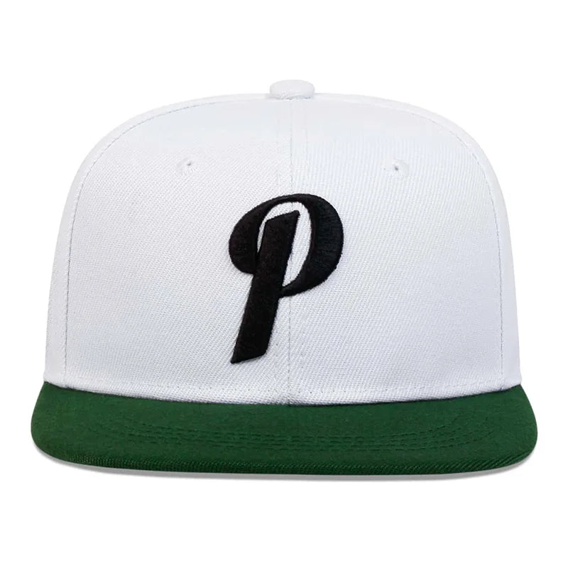Unisex P Letter Embroidery Hip-hop Hats Spring And Autumn Outdoor Adjustable Sports Casual Baseball Caps Sunscreen Hat