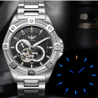 Yelang V1024 Men's Brand Watches 44mm Japan Miyota 82S7 Automatic Mechanical Movement Luminous Men's 100m Waterproof Business Watch