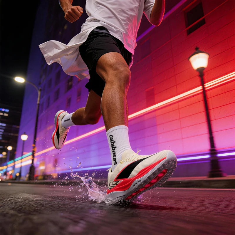 Specialty Marathon Men Running Shoes Carbon Plate Sports Breathable Lightweight Women's Comfortable Athletic Non-slip Sneakers