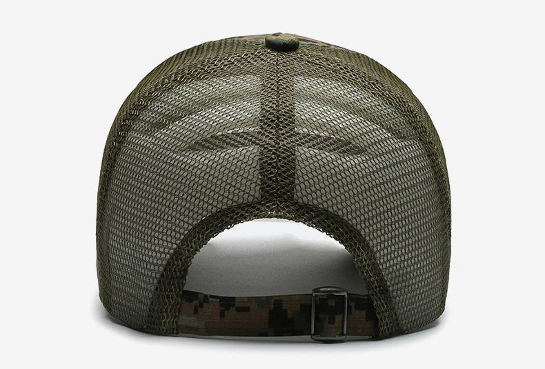 Spring And Summer New Mesh Breathable Personality Sticker Embroidery Women's Baseball Cap Mesh Hat Men's Outdoor Sunscreen Cap