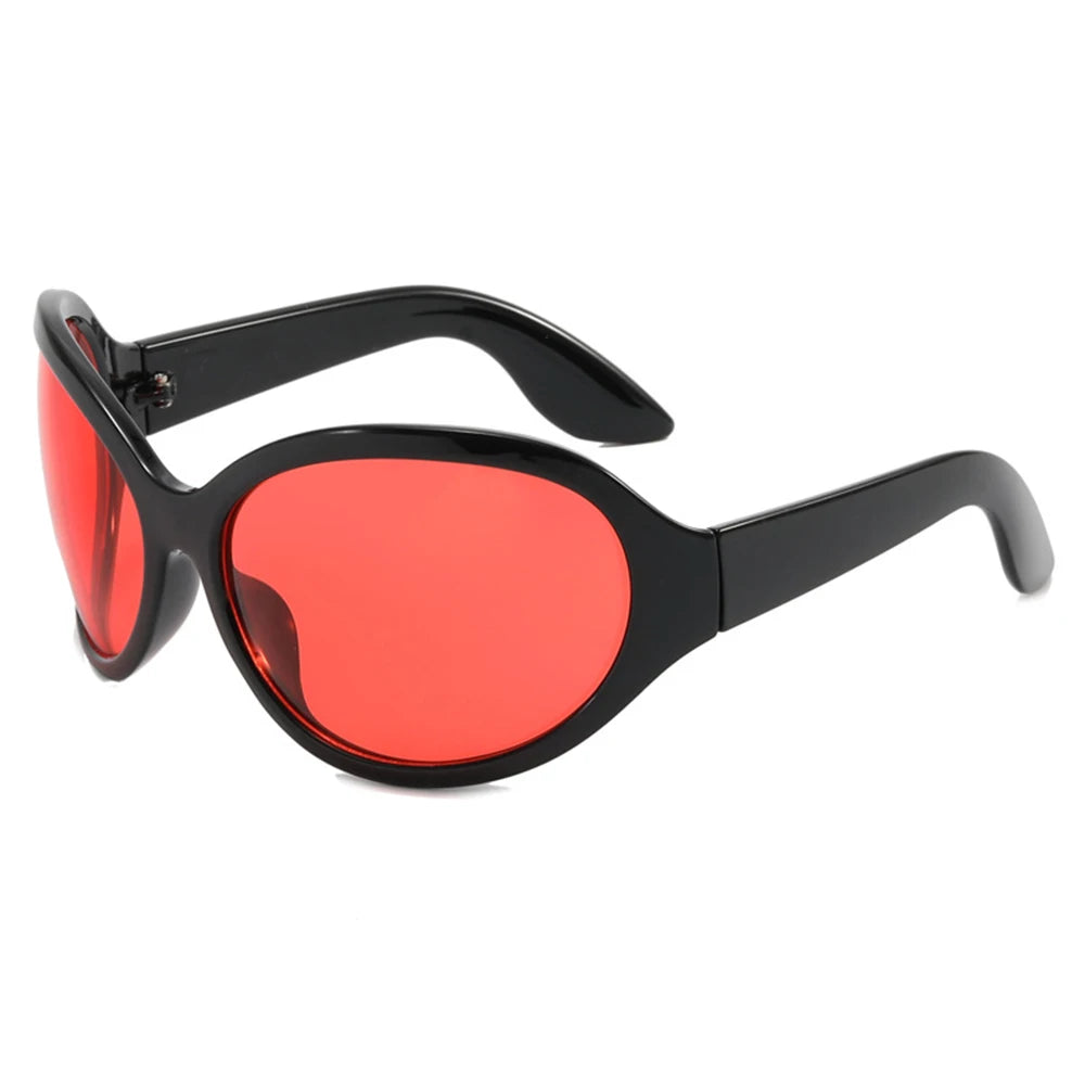 2026 Oversized Oval Sunglasses Goggle Women Men Luxury Brand Designer Sun Glasses Female Big Frame Y2K Eyeglasses De Sol Oculo