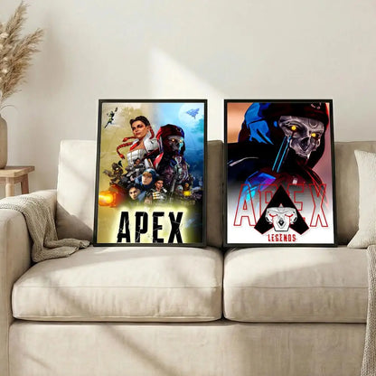 Apex Legends Poster HD Waterproof Self-Adhesive Wall Art with Multi-Scene Compatibility