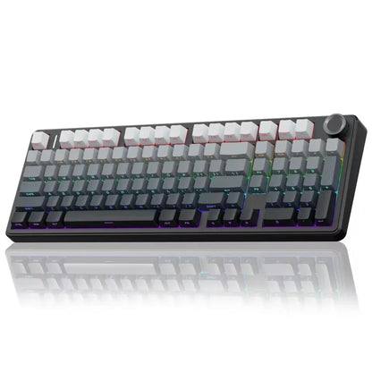 AULA F99 PRO Wireless Gaming Mechanical Keyboard 99 Keys Hot Swappable Gasket Structure 96% 8000mAh Battery Keyboard with Knob