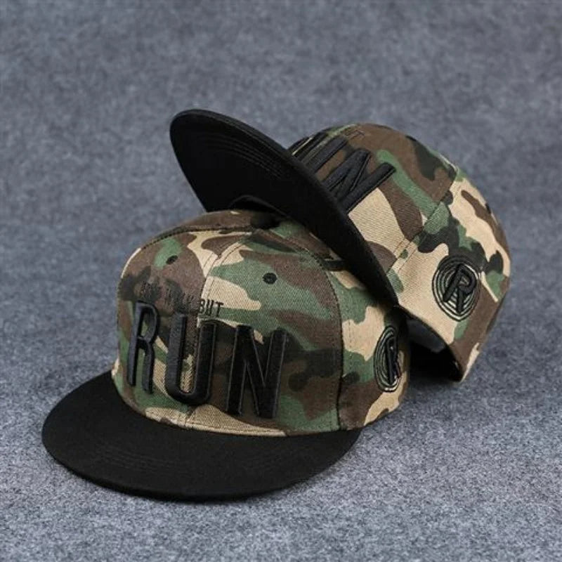 Men's Letter Embroidery Tide All-match Flat Brim Baseball Cap Ladies Summer Hip-hop Hat Outdoor Shade Adjustable Peaked Cap