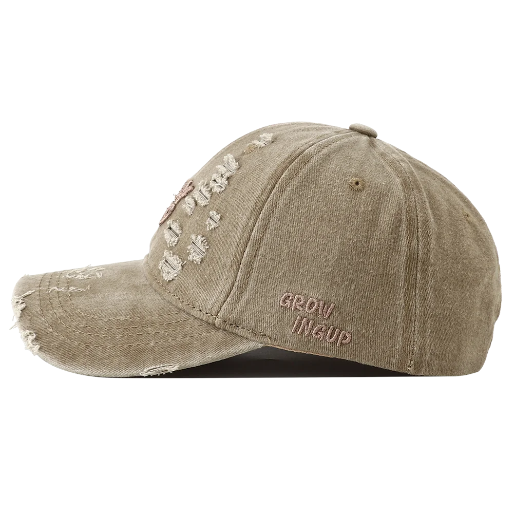 2026 New Retro Washed Cotton Baseball Cap Unisex Letter Embroidery Caps Adjustable Casual Outdoor Streetwear Sports Dad Hats