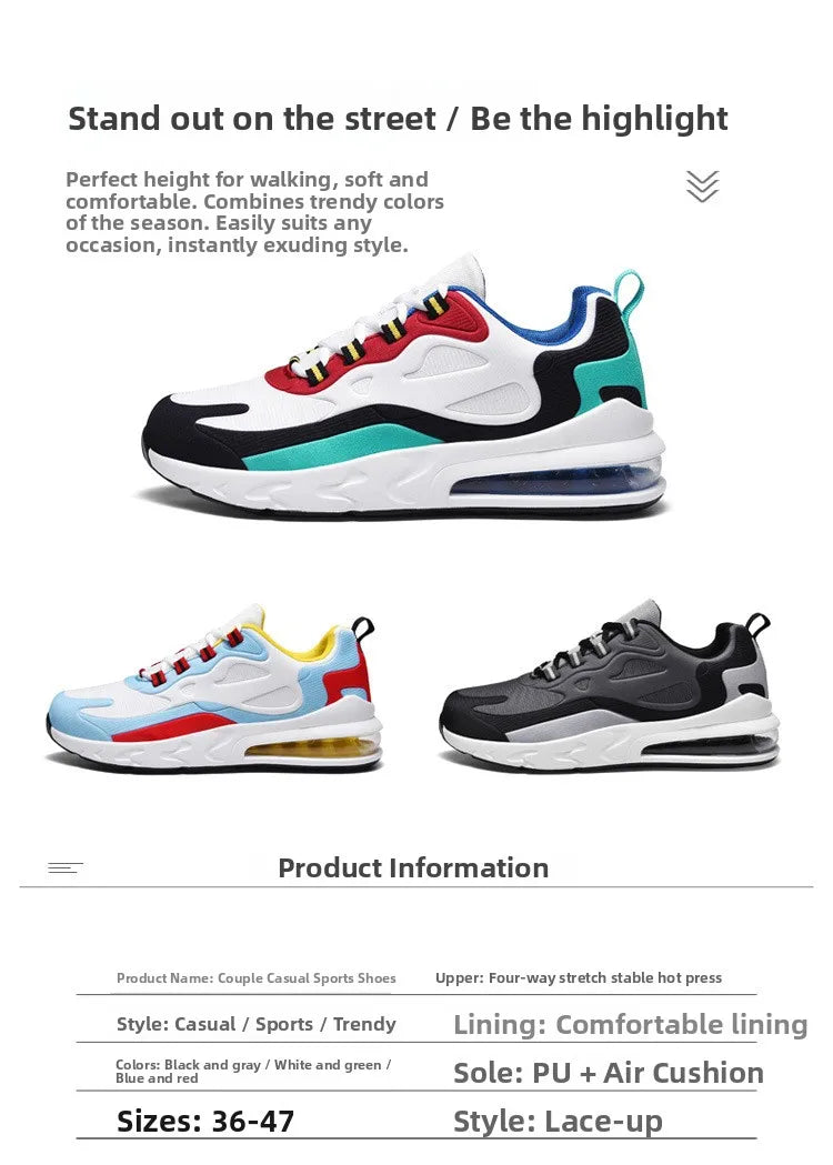 Spring Hot Sale of the Season Men's Casual Running Shoes Fashionable Breathable Lightweight Sporty Mesh Upper Durable Rubber ...