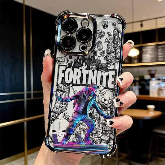 Popular Game FortniteS Plating Phone Case For iPhone 17 17e 16e 16 15 14 13 12 11 Pro Max X XR XSMax 7 8 Mini Air Plus Anti-Fall