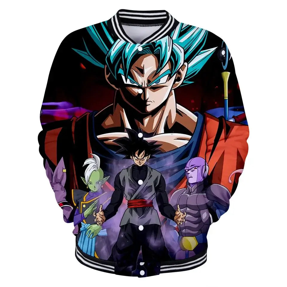 Dragon Ball Goku Kid Men Zipper Hoodie Cartoon Japan Style Anime Women Sweatshirt 2025 New Fashion Children Jackets Coat, produit gaming premium Fraquane