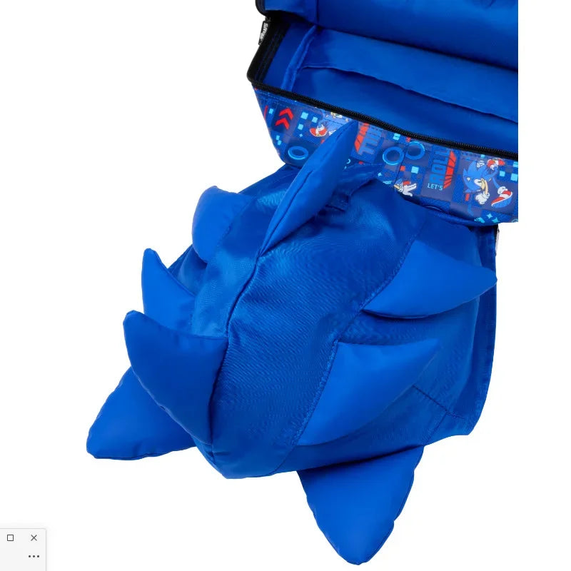 NEW High-quality Original Blue Boy Sonic Children's Backpack Cartoon Stress-relief Bag Hedgehog Anime Stationery Student Gift