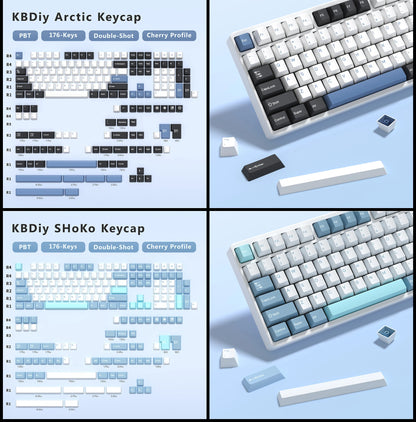 KBDiy GMK Illusion Keycap Perfil Cherry Double Shot PBT ISO Teclas para Kit de Teclado Mecânico Gamer Gaming Point Retro