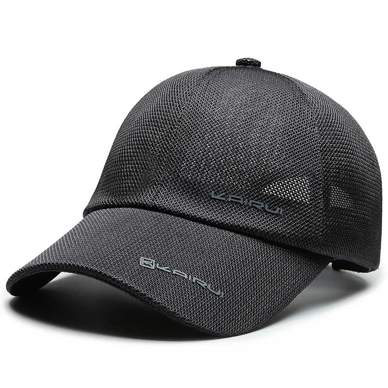 KAIRUI Breathable Full Mesh Hat Men's Trendy Baseball Hat Hip Hop Hat Women's Outdoor Leisure Sports Sunshade Hat Decorative Hat