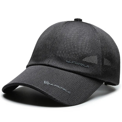 KAIRUI Breathable Full Mesh Hat Men's Trendy Baseball Hat Hip Hop Hat Women's Outdoor Leisure Sports Sunshade Hat Decorative Hat