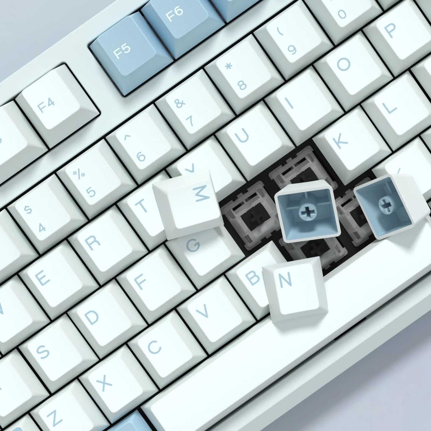 KBDiy GMK Illusion Keycap Perfil Cherry Double Shot PBT ISO Teclas para Kit de Teclado Mecânico Gamer Gaming Point Retro