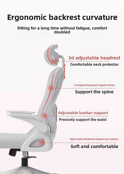 Ergonomic Gaming Chair for Office Home Dorm Robe Rest Long Hours Comfort Support Adjustable Height Keyboard Mouse Compatible