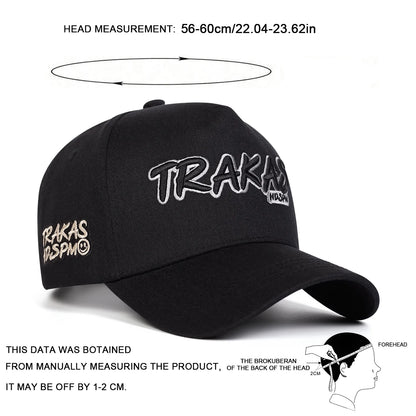 Unisex TRAKAS HDSPM Letter Embroidery Baseball Caps Spring Autumn Outdoor Adjustable Casual Hats Sunscreen Hat Sports Cap