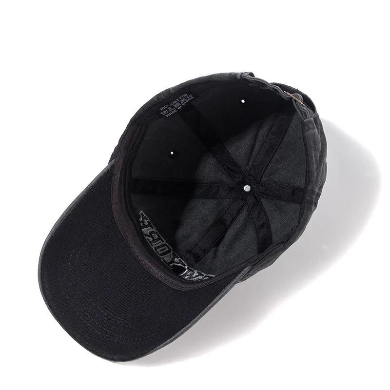 Czapka z pranej bawełny marki York dla mężczyzn i kobiet – czapki typu gorra, czapki snapback, czapki baseballowe, czapki przeciwsłoneczne, czapki typu dad hat, czapki outdoorowe