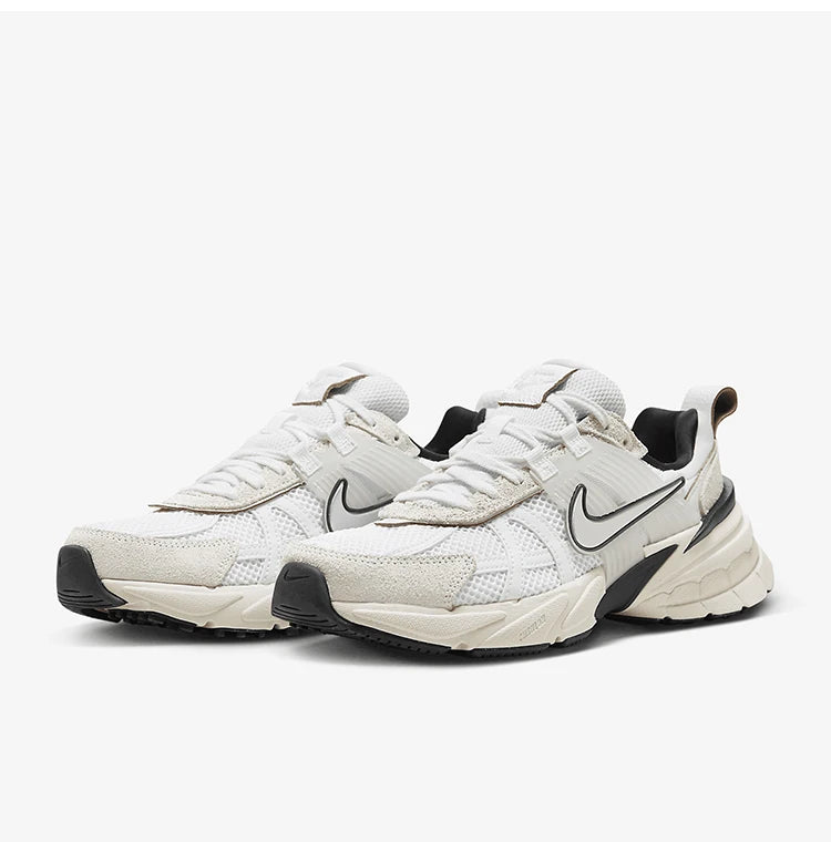 Nike genuine V2K Run Men's and Women's Breathable Cushioned Retro Running Shoes FN6703-100