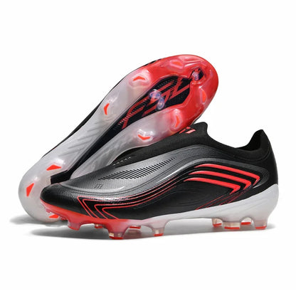 Chaussures de football pour hommes de haute qualité, sans lacets, à enfiler, crampons de football antidérapants pour terrain synthétique TF/FG, chaussures d'entraînement, Chuteira Campo F50