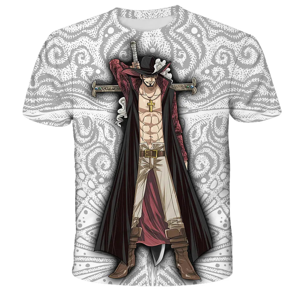 Fashion Kid Anime One Piece Luffy T Shirt Boy Clothing Kids Boys Tshirt Children T-shirt Summer Short Sleeve Tops Tees