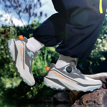 Mens Running Shoes Outdoor Mesh Breathe Mountain Off Road Climbing Shoes Wear Resistant Cosy Fashion Sneakers for Men