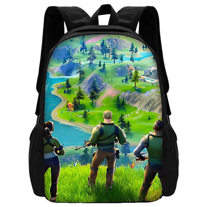 Zaini FortniteS per bambini, maschi e femmine, regalo di compleanno per studenti, borse scuola per bambini unisex, zaino da campeggio resistente
