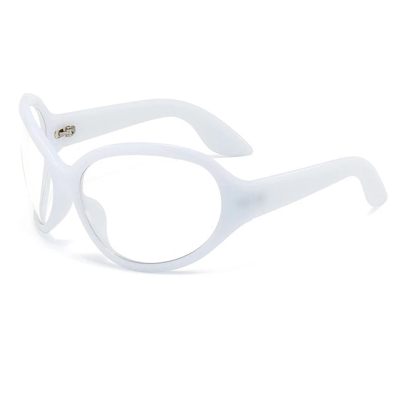 2026 Oversized Oval Sunglasses Goggle Women Men Luxury Brand Designer Sun Glasses Female Big Frame Y2K Eyeglasses De Sol Oculo