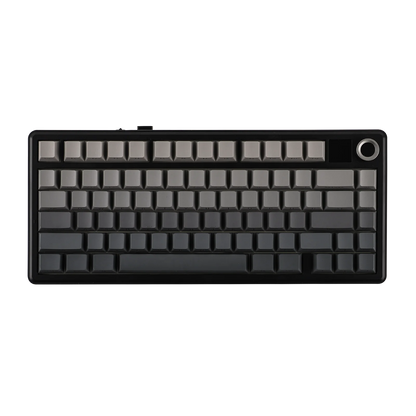 EPOMAKER X AULA F75 MAX kompakte mechanische Tastatur im 75-%-ANSI-Layout, kabelgebunden/Bluetooth/2.4GHz kabellos, mit TFT-Bildschirm und Drehregler