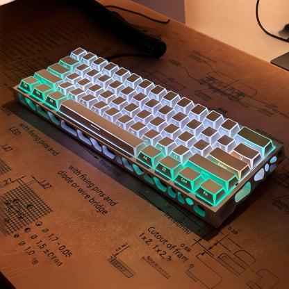 Shadow Keycap Side Print Edge Backlit PBT Shine Through White Black Macarons Cherry Profile 136 Key cap MX Gamer Keyboards AULA