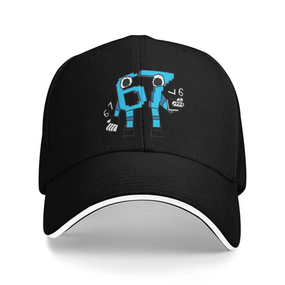 67 Six Seven 6-7 Baseball Cap Popular Steal Brainrot Gaming Meme Sandwich Caps Men Women Breathable Dad Hat Outdoor