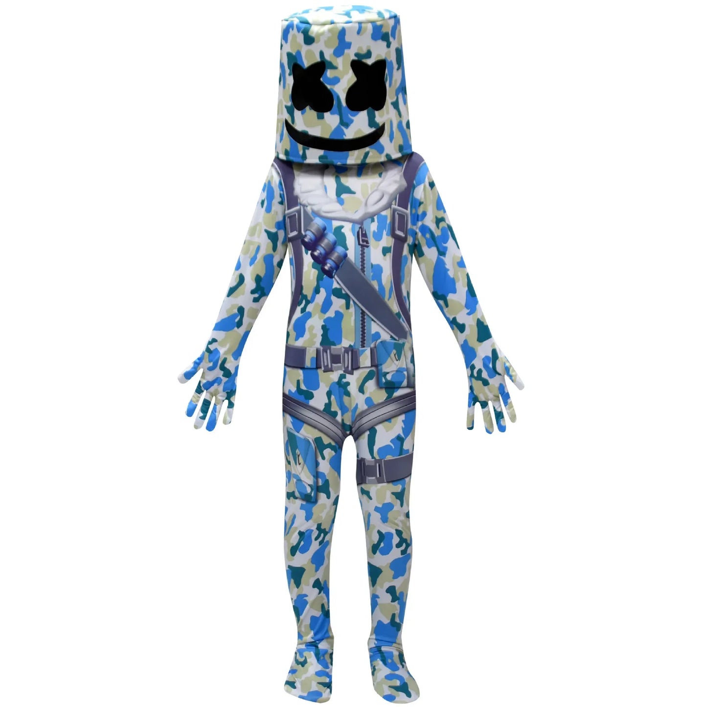 ❤★❤DJ-Guerillakampf-Kostüme Jumpsuits für Kinder Clown-Cosplay-Kleidung Halloween-Weihnachtskostüm Party Game Cos Fortnites Co★♥★