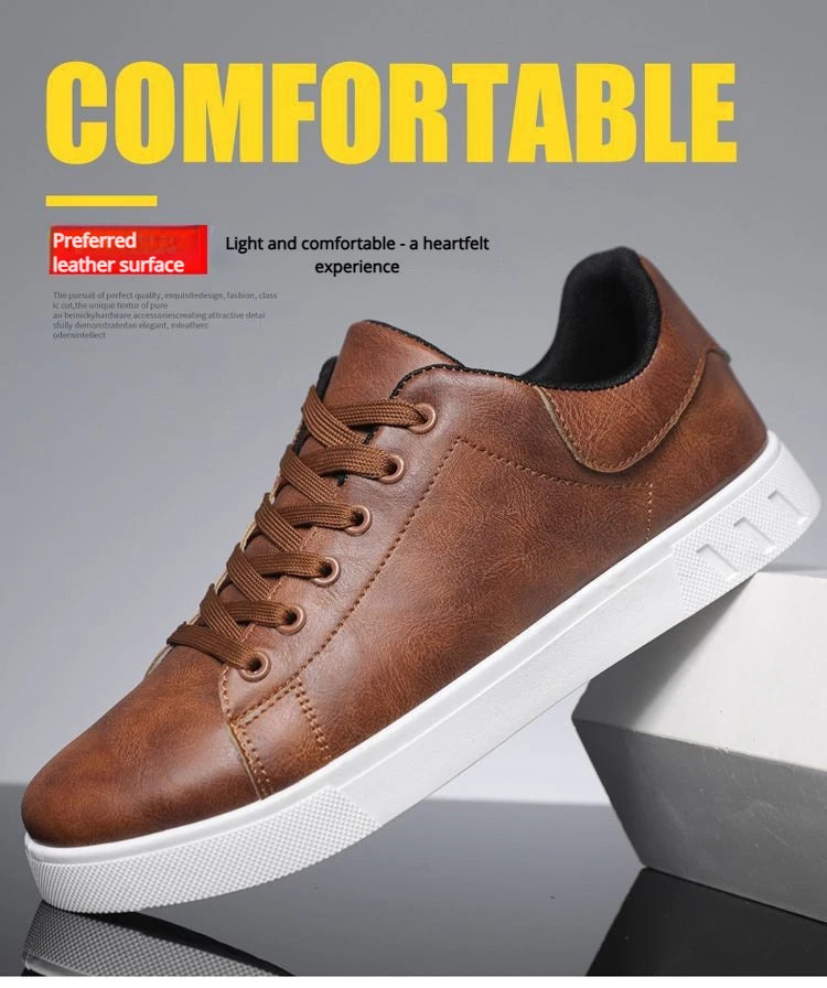 2026 Men's Shoes, New Style Four Seasons Fashionable Versatile Soft Sole White Casual Shoes, Breathable Summer Men’s Sneakers