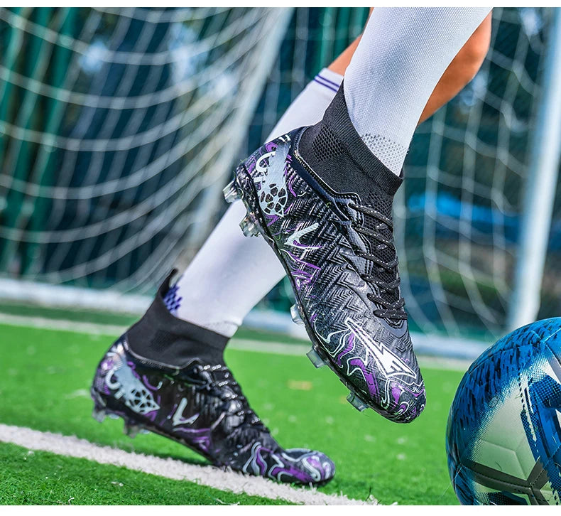 Neue professionelle Fußballschuhe für Herren, rutschfeste Fußballstiefel, Unisex, atmungsaktiv, für Futsal und Sport, neue Stollenschuhe, Dropshipping, ultraleicht