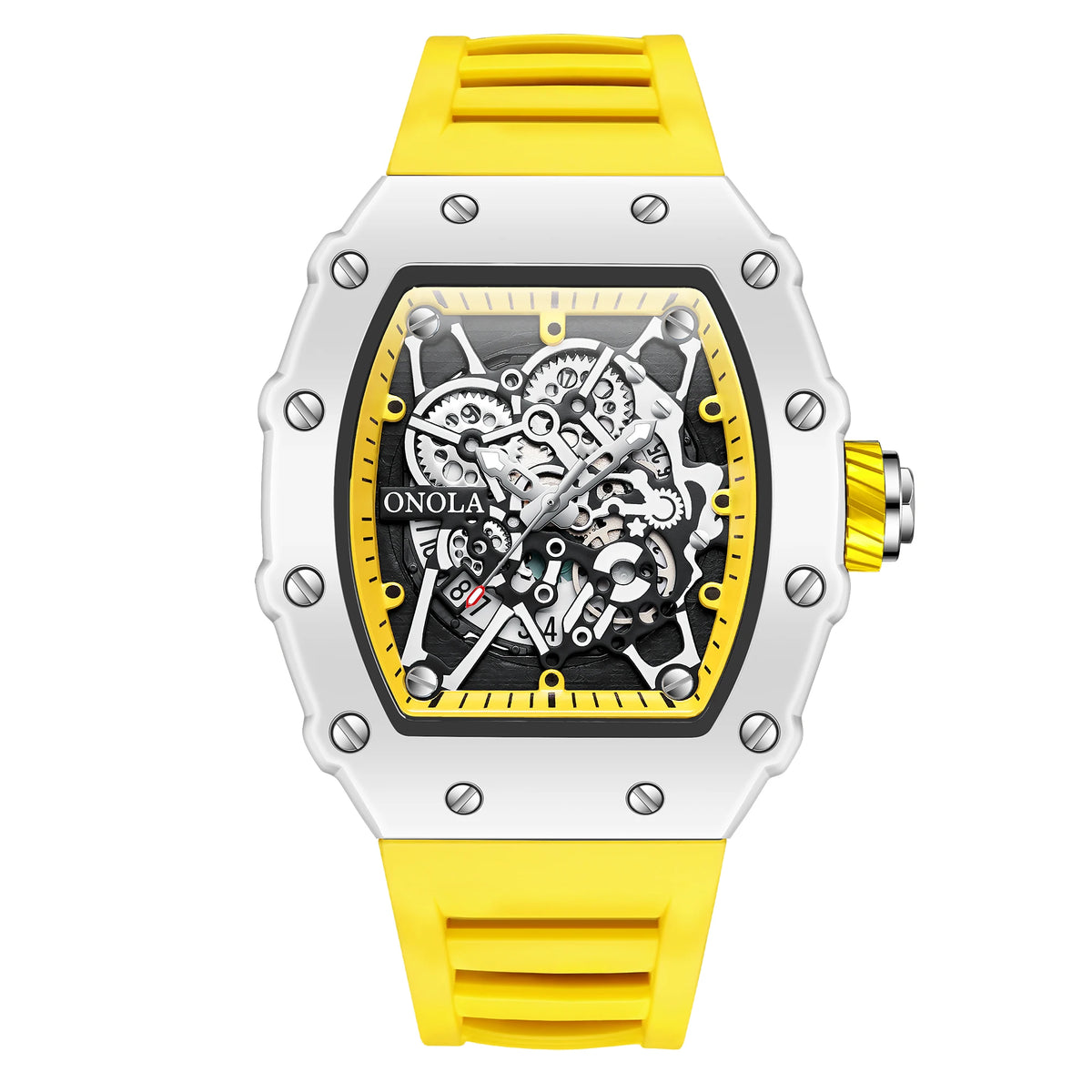 TOP Hot Selling Men Watch Fashion Brand ONOLA Quartz Silicone Tape Watches men Clock