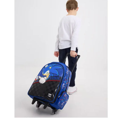 NEW High-quality Original Blue Boy Sonic Children's Backpack Cartoon Stress-relief Bag Hedgehog Anime Stationery Student Gift