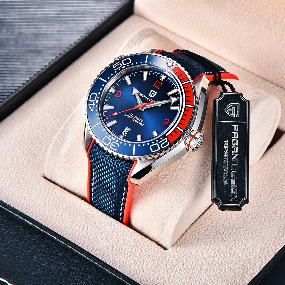 2025 PAGANI DESIGN V2 42MM Men's Watch Sapphire Luxury Mechanical Wristwatch Japan Movement Stainless Steel Waterproof Men's Watches