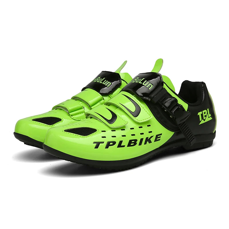 New Men’s and Women’s Bicycle Shoes Outdoor Cycling Shoes with Three Functional Soles Professional Training Shoes