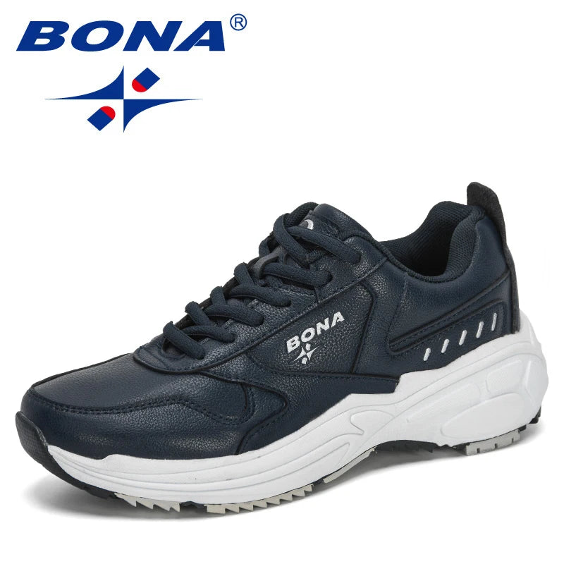 BONA  New Designers Classics Sneakers Running Shoes Women Outdoor Sports Shoes Comfortable Running Shoes Ladies Walking Shoe