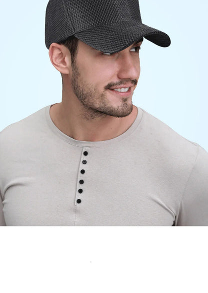 60-64cm Big Head Mesh Breathable Baseball Cap Men And Women Thin Section High Top Hat Outdoor Sunscreen Sun Hat Duck Tongue Hat