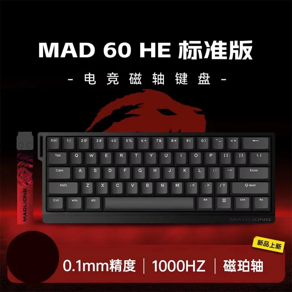 Madcatz Mad60 Mad68 HE 8k mechanische Tastatur mit magnetischen Schaltern, kabelgebunden, 60%/68%, Gaming-Tastaturen, Rapid Trigger, Custom-Tastaturen