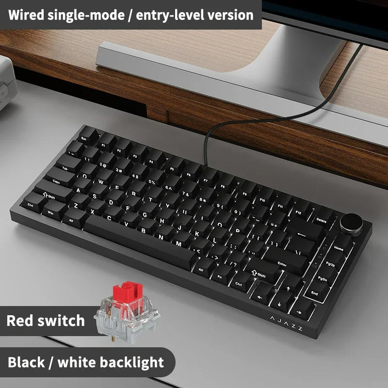 AJAZZ AK820 Rotary Volume Buttons Hot-Swappable Keys For Office AndHome Mechanical Keyboards DIY