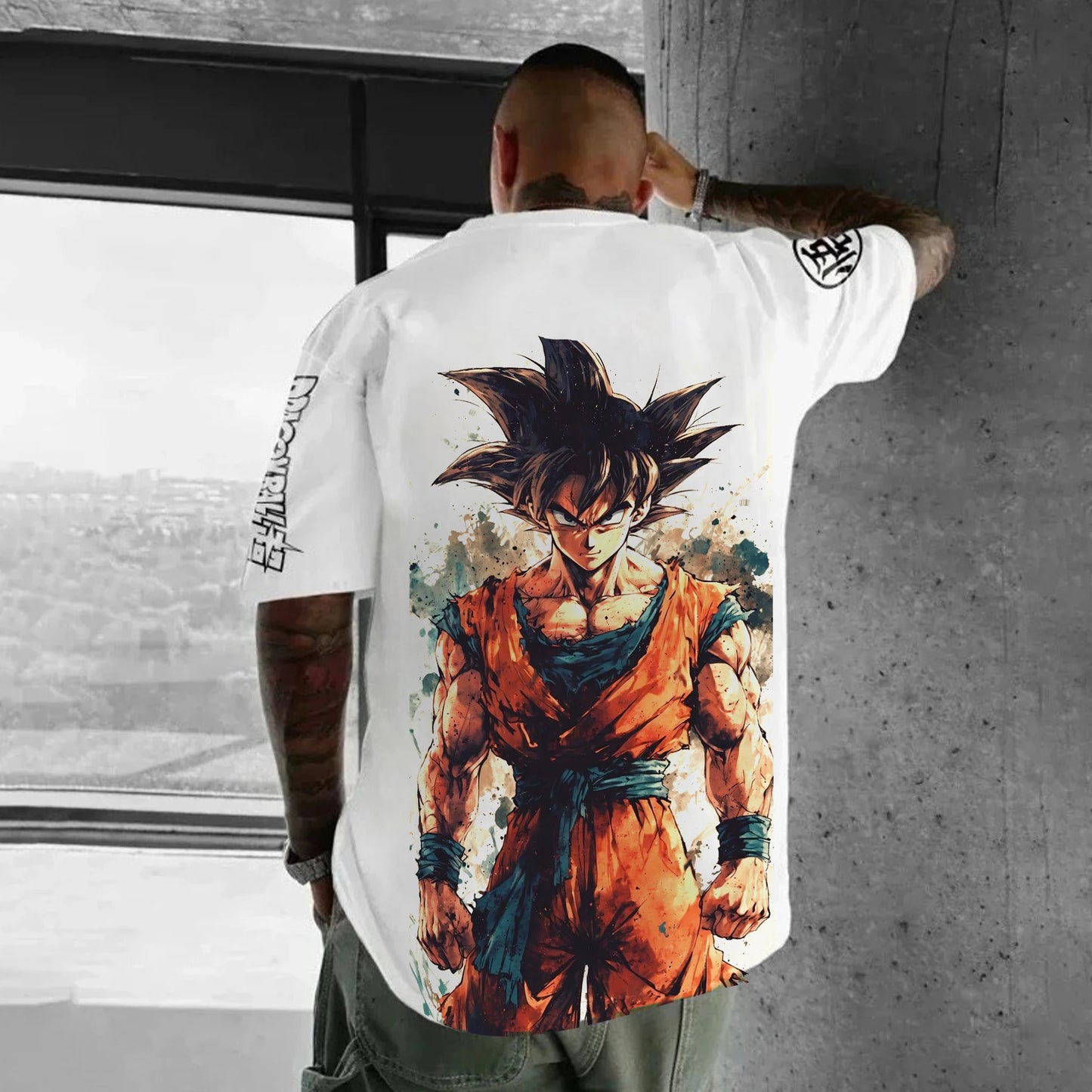 Dragon Ball Japanese Anime Printed Men's T-Shirt Majin Buu Boys Children Harajuku Short Sleeve Kids Goku T-shirt Summer Clothing